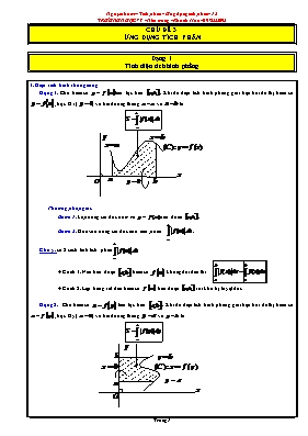 Nguyên hàm  Tích phân - Ứng dụng tích phân- 12